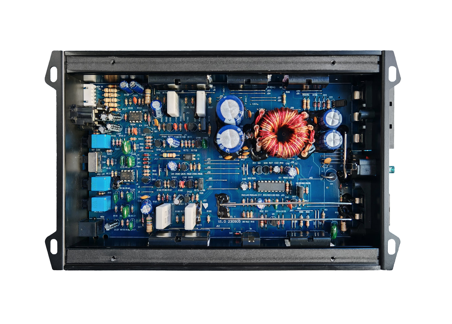 OceanAudio OAE-170.1 Car Audio Subwoofer Amplifier - Monoblock, Class A/B, 2/4 Ohm Stable, Mosfet Power Supply 340W - RMS Power @4Ω 1*110W @2Ω 1*170W Max Power @2Ω 1*340W