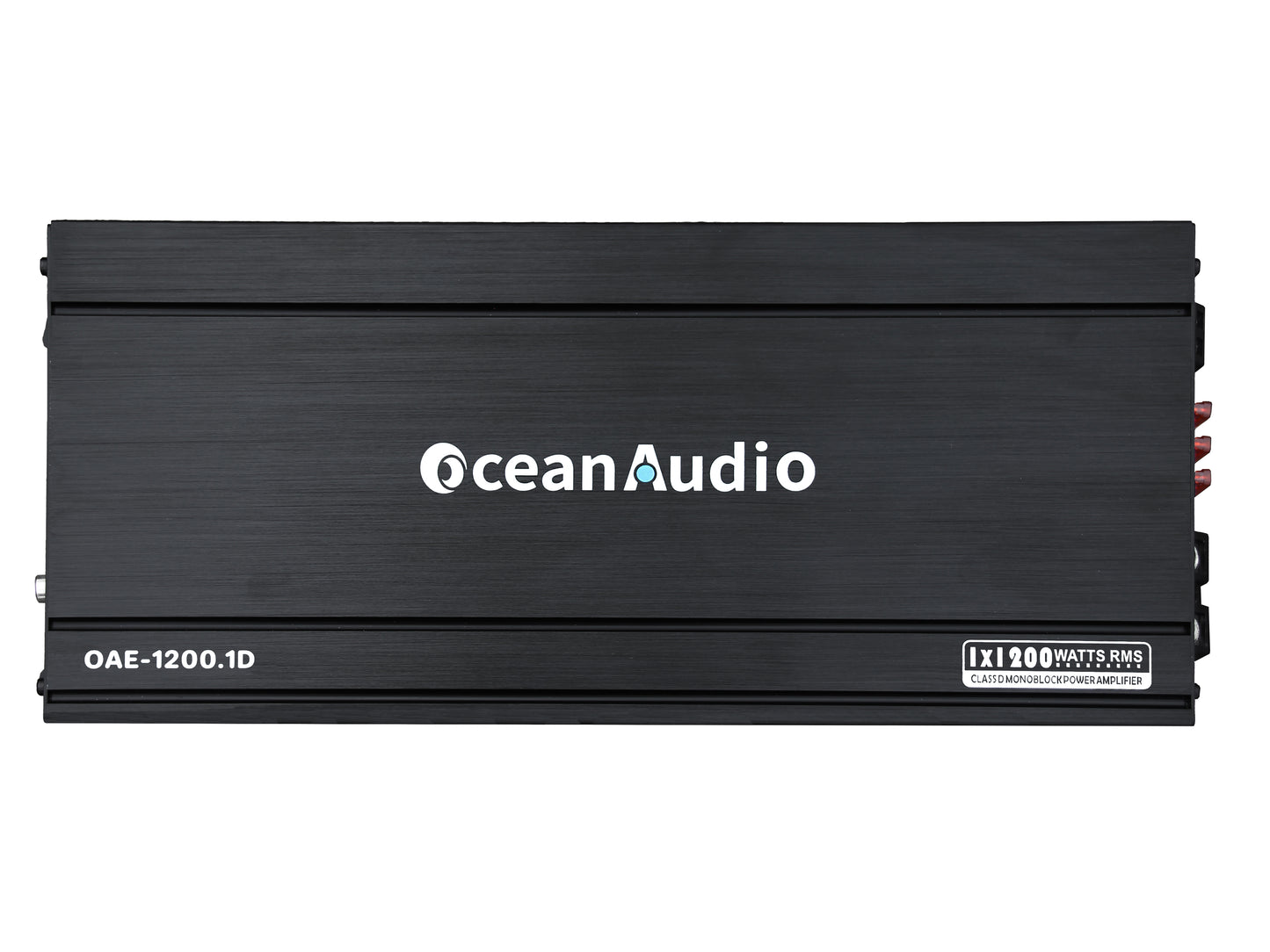 OceanAudio OAE-1200.1D Monoblock Class D Amplifier with Remote Subwoofer Level Control, 2400W - RMS Power @4Ω 1*480W @2Ω 1*800W @1Ω 1*1200W Max Power @1Ω 1*2400W