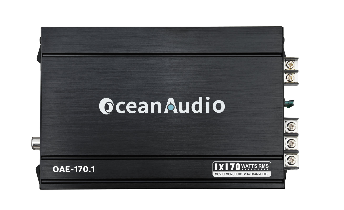 OceanAudio OAE-170.1 Car Audio Subwoofer Amplifier - Monoblock, Class A/B, 2/4 Ohm Stable, Mosfet Power Supply 340W - RMS Power @4Ω 1*110W @2Ω 1*170W Max Power @2Ω 1*340W